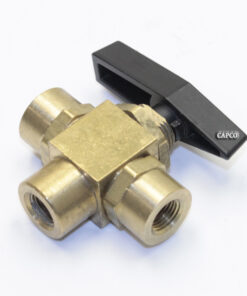 02250117-385 Genuine Part by SULLAIR (R) VLV,BALL 3-WAY 1/8"NPT D-SLOT