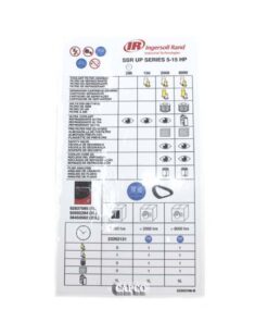 23353196 Ingersoll Rand (OEM)  DECAL, PARTS/MAINTENANCE SCHEDULE ULTRA