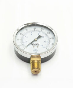CAPCO Pressure Gauge 1/2" NPT 0-200 PSI 4" Dry