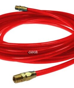 PFE61006TR Flexeel Hose, 3/8 ID x 100, 3/8 MPT, Transparent Red