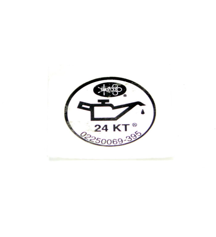 02250069-395 Genuine Part by SULLAIR (R) DECAL, FLUID 24KT - Image 1