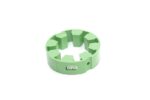 Image of a green Sullair 02250152-669 coupling element laying flat against a white background.|02250152-669 Genuine Part by SULLAIR (R) ELEM