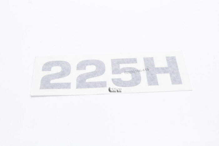 02250166-415 Genuine Part by SULLAIR (R) DECAL, '225H' BLACK - Image 1