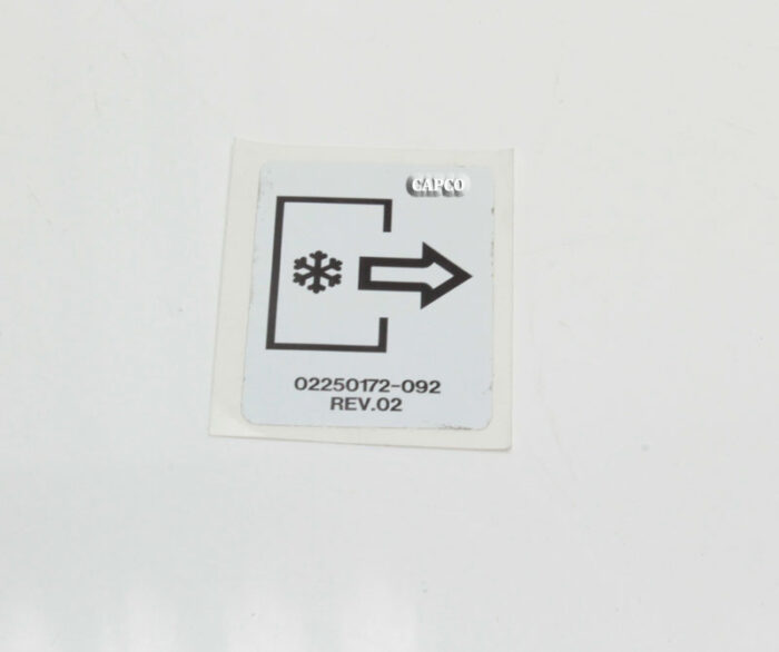02250172-092 Genuine Part by SULLAIR (R) DECAL, AFTERCOOLED AIR - Image 1