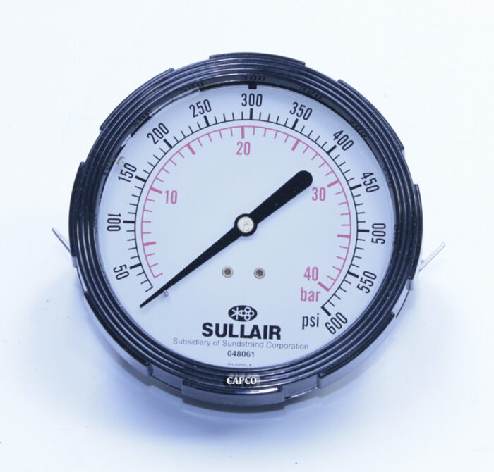 048061 Genuine Part by SULLAIR (R) GAUGE, PRESSURE 0-600PSI - Image 1