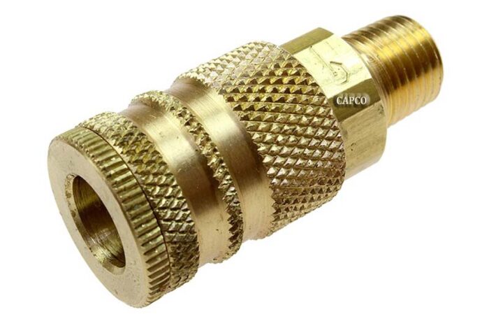 155 1/4" Industrial Coupler, 3/8" MPT - Image 1
