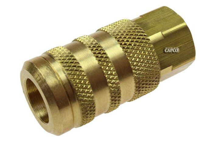 15X4F 1/4" 6-Point Industrial Coupler, 1/4" FPT - Image 1