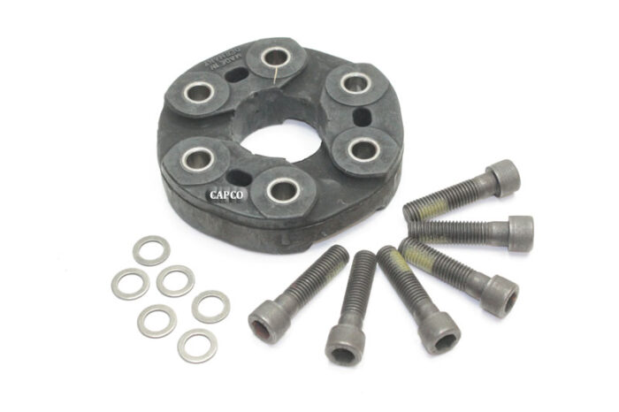 Image of a replacement Gardner Denver spider coupling including 6 O-rings and 6 bolts.