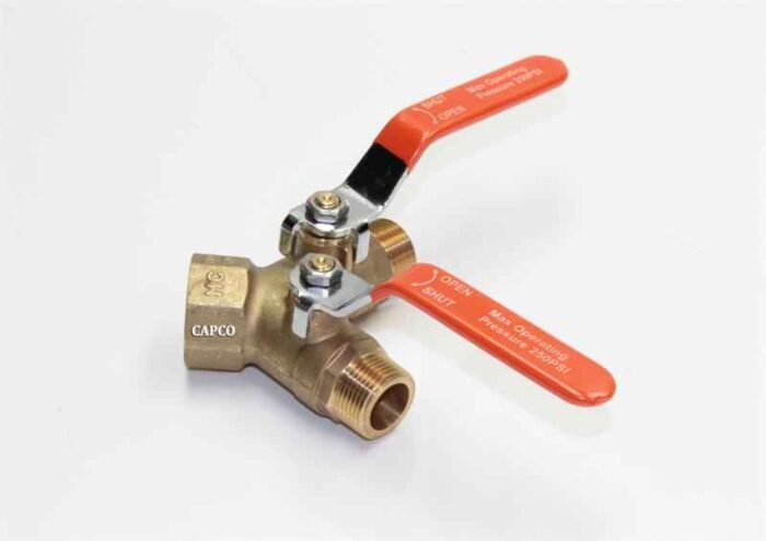250019-916 Genuine Part by SULLAIR (R) VALVE, DBL BALL 3/4 X 1" - Image 1