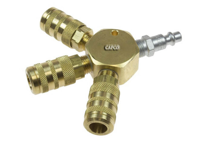 3122-15X 3 Port Flat Hex Manifold, 1/4 6-Point Industrial Int - Image 1