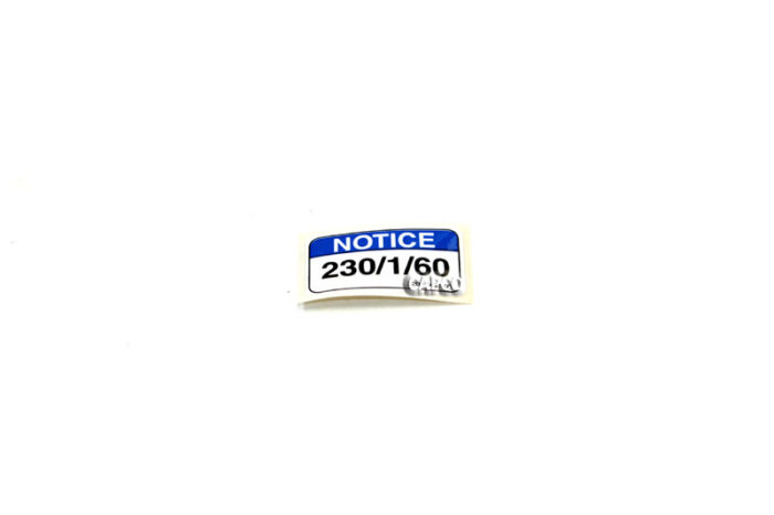 32017451 Ingersoll Rand (OEM)  DECAL, VOLTAGE 230/1/60 W143480                . - Image 1