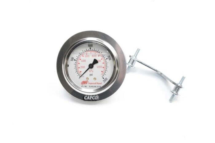 32026379 Ingersoll Rand (OEM)  GAUGE, 0-2000 PSI L.F. FILLED SILICONE        . - Image 1