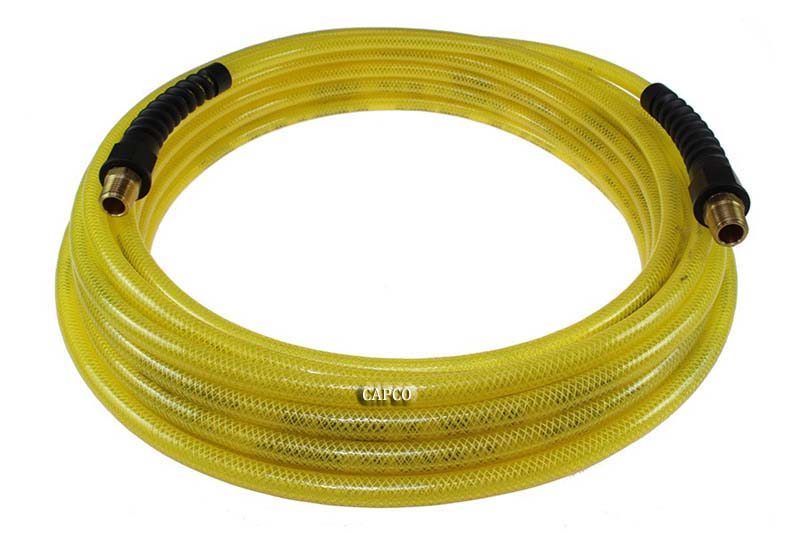 PFE41004TY Flexeel Hose, 1/4 ID x 100, 1/4 MPT, Transparent Yellow - Image 1