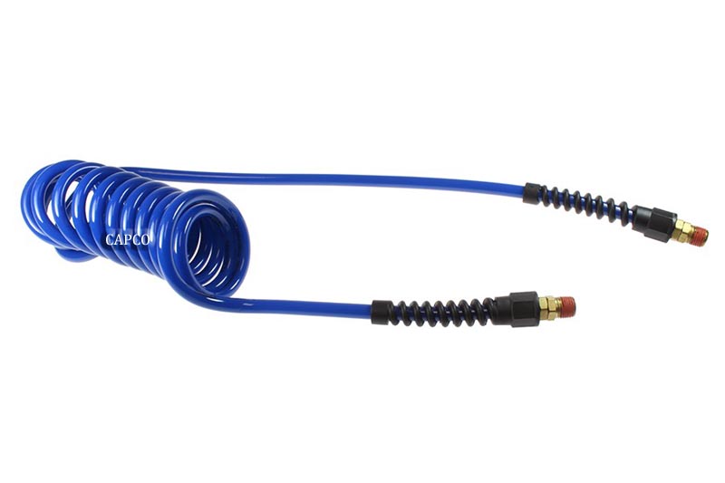 PR38-25B-B Flexcoil, 3/8" x 25', 3/8" NPT Reusable Swivel Fittings, Blue - Image 1