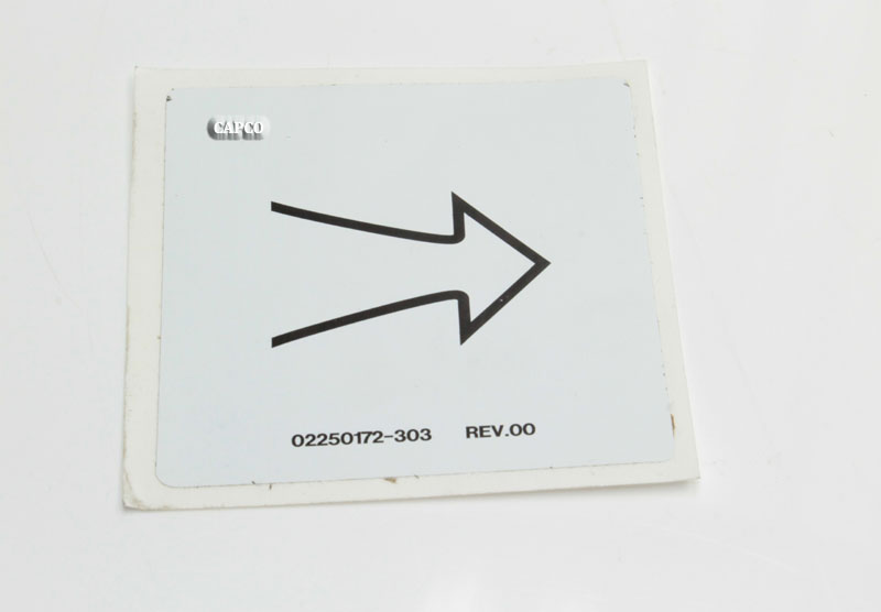 02250172-303 Genuine Part by SULLAIR (R) DECAL, INTAKE AIR - Image 1