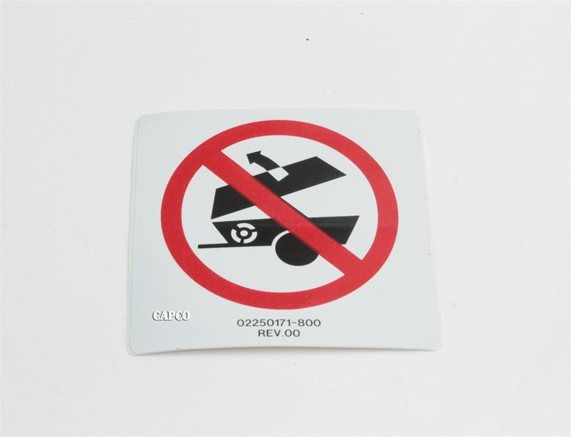 02250171-800 Genuine Part by SULLAIR (R) DECAL, DO NOT OPER W/DOORS OPE - Image 1