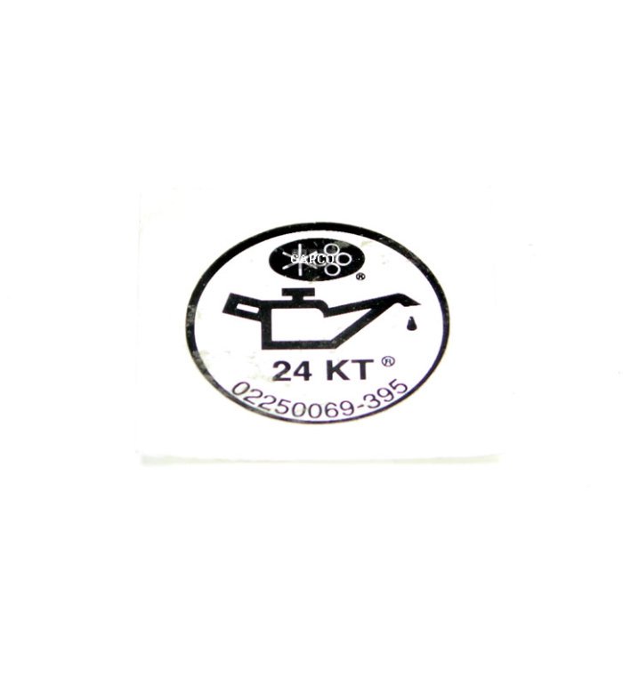 02250069-395 Genuine Part by SULLAIR (R) DECAL, FLUID 24KT - Image 1