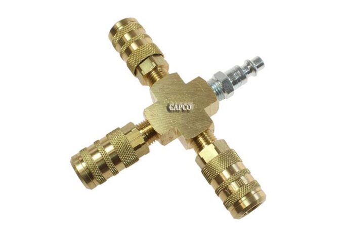X004-15X Cross Manifold Assembly, 6-Point Industrial Interchange - Image 1
