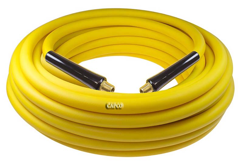 YB60254Y Yellow Belly PVC Hybrid Hose, 3/8" ID x 25, 1/4 MPT - Image 1