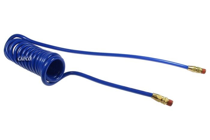 PR14-25B-B Flexcoil, 1/4" x 25', 1/4" NPT Reusable Swivel Fittings, Blue - Image 1