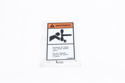 049965 Genuine Part by SULLAIR (R) SIGN, WARNING-SEVER-FAN-PORT.